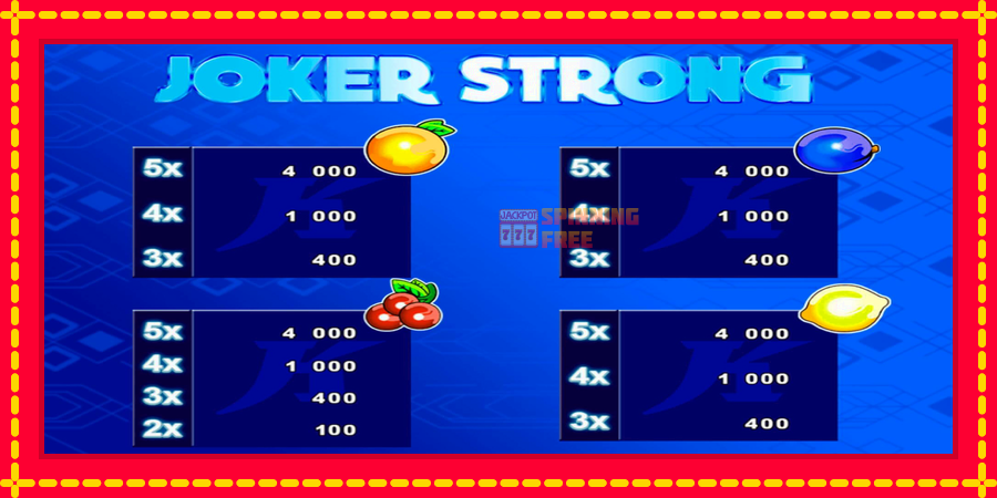 Joker Strong mesin slot dengan animasi cerah, gambar 4