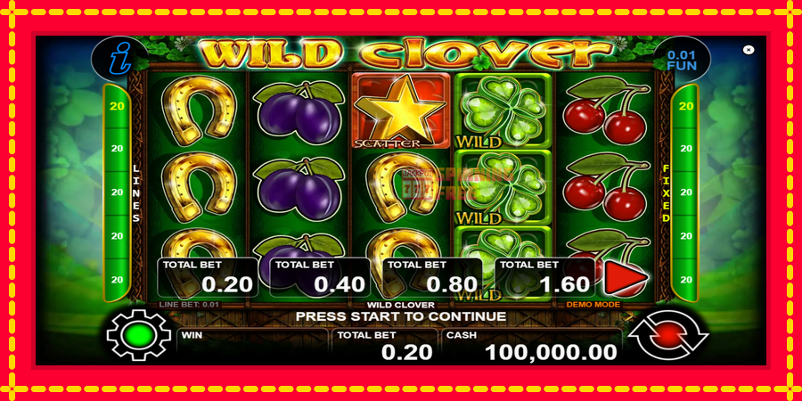 Wild Clover mesin slot dengan animasi cerah, gambar 1