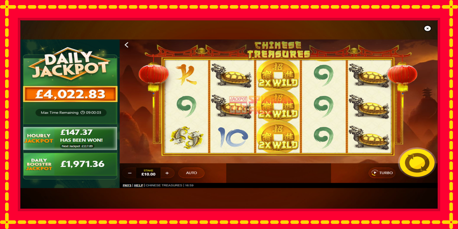 Chinese Treasures mesin slot dengan animasi cerah, gambar 2