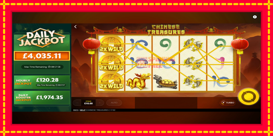 Chinese Treasures mesin slot dengan animasi cerah, gambar 4