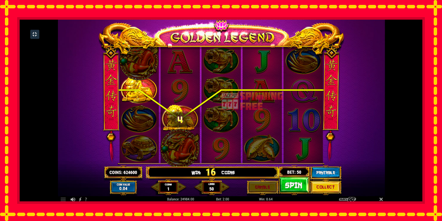 Golden Legend mesin slot dengan animasi cerah, gambar 2