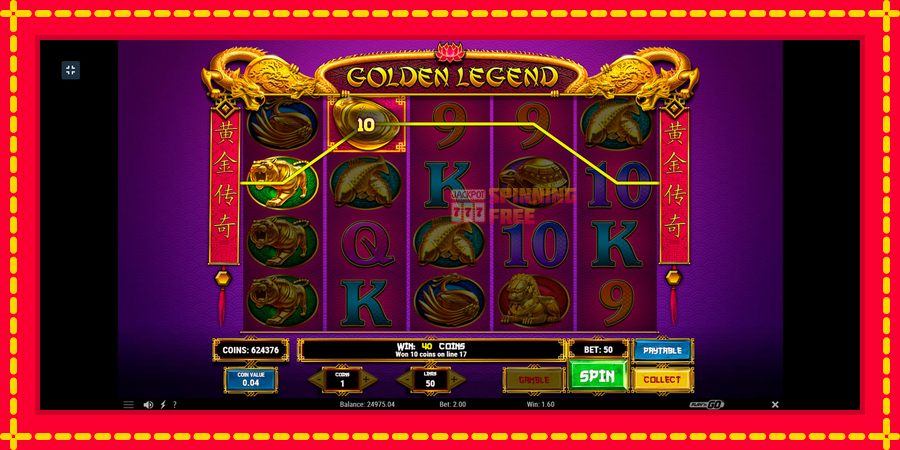 Golden Legend mesin slot dengan animasi cerah, gambar 4