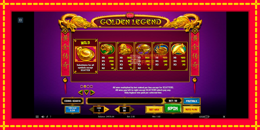 Golden Legend mesin slot dengan animasi cerah, gambar 5