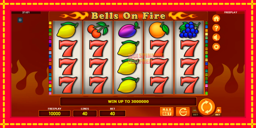 Bells on Fire mesin slot dengan animasi cerah, gambar 1