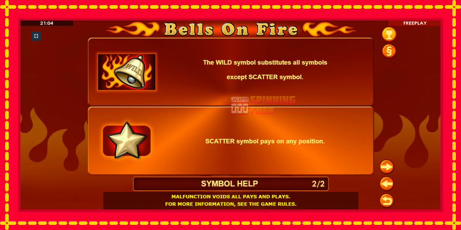 Bells on Fire mesin slot dengan animasi cerah, gambar 10