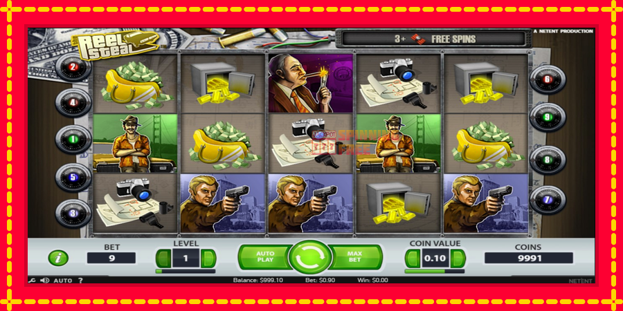 Reel Steal mesin slot dengan animasi cerah, gambar 1