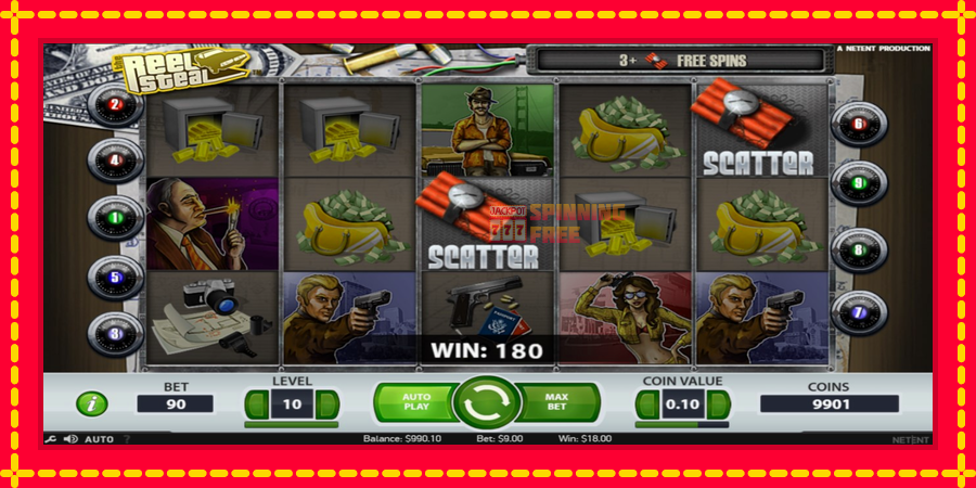 Reel Steal mesin slot dengan animasi cerah, gambar 2