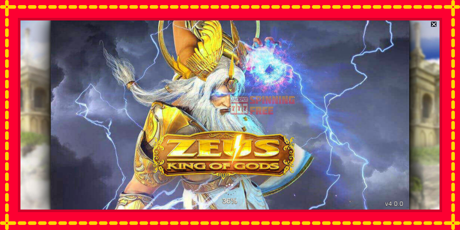 Zeus King of Gods mesin slot dengan animasi cerah, gambar 1