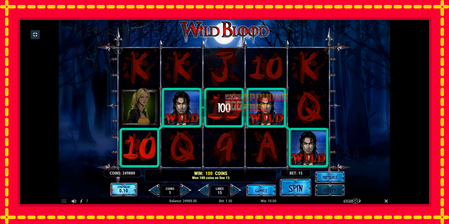 Wild Blood mesin slot dengan animasi cerah, gambar 2