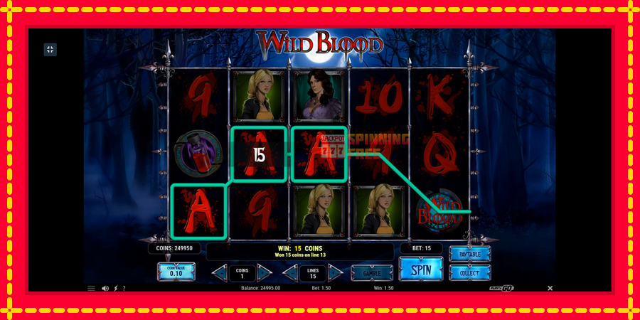 Wild Blood mesin slot dengan animasi cerah, gambar 3