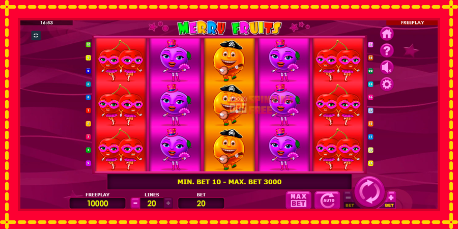 Merry Fruits mesin slot dengan animasi cerah, gambar 1