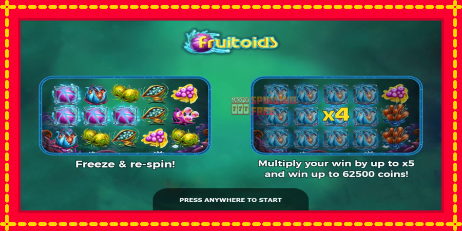 Fruitoids mesin slot dengan animasi cerah, gambar 1