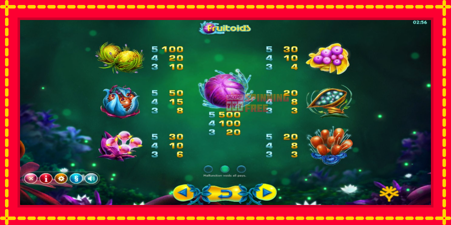 Fruitoids mesin slot dengan animasi cerah, gambar 5