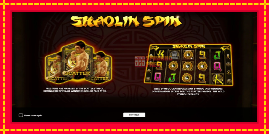 Shaolin Spin mesin slot dengan animasi cerah, gambar 1