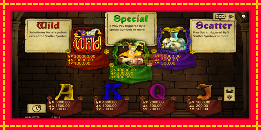 Wild Jester mesin slot dengan animasi cerah, gambar 6