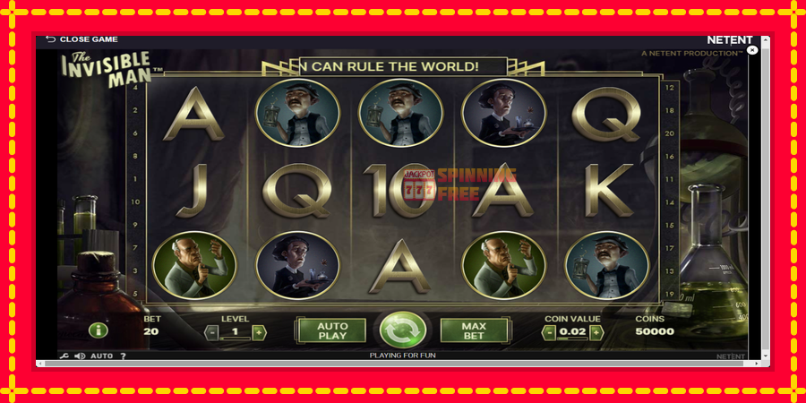 The Invisible Man mesin slot dengan animasi cerah, gambar 2