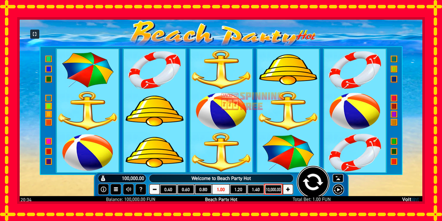 Beach Party Hot mesin slot dengan animasi cerah, gambar 1