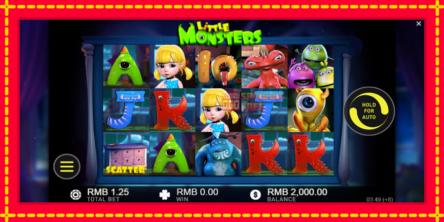 Little Monsters mesin slot dengan animasi cerah, gambar 2