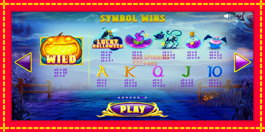 Lucky Halloween mesin slot dengan animasi cerah, gambar 7