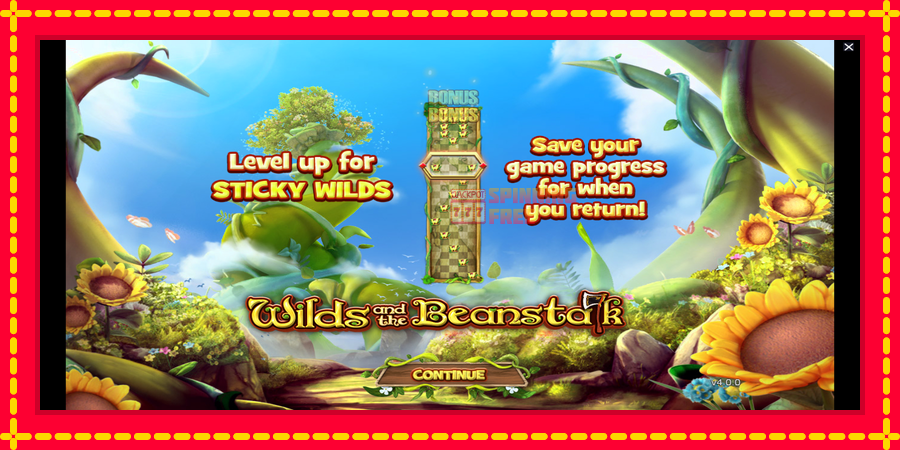 Wilds and the Beanstalk mesin slot dengan animasi cerah, gambar 1