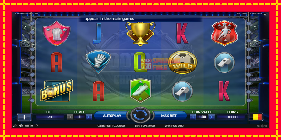 Football Champions Cup mesin slot dengan animasi cerah, gambar 3