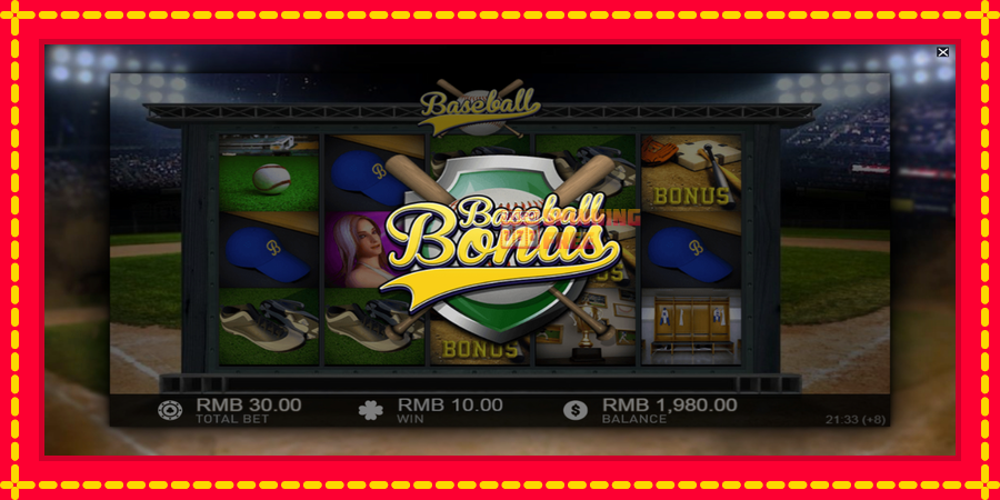 Baseball mesin slot dengan animasi cerah, gambar 3