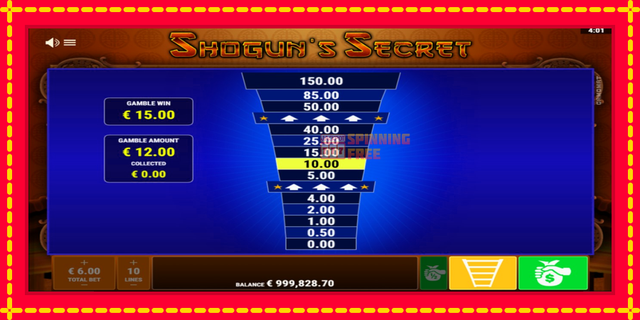 Shoguns Secret mesin slot dengan animasi cerah, gambar 3