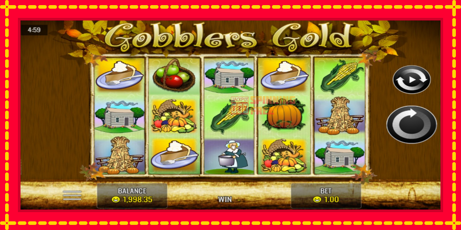 Gobblers Gold mesin slot dengan animasi cerah, gambar 1