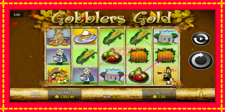 Gobblers Gold mesin slot dengan animasi cerah, gambar 2