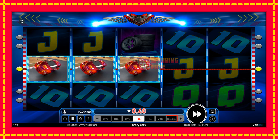 Crazy Cars mesin slot dengan animasi cerah, gambar 2