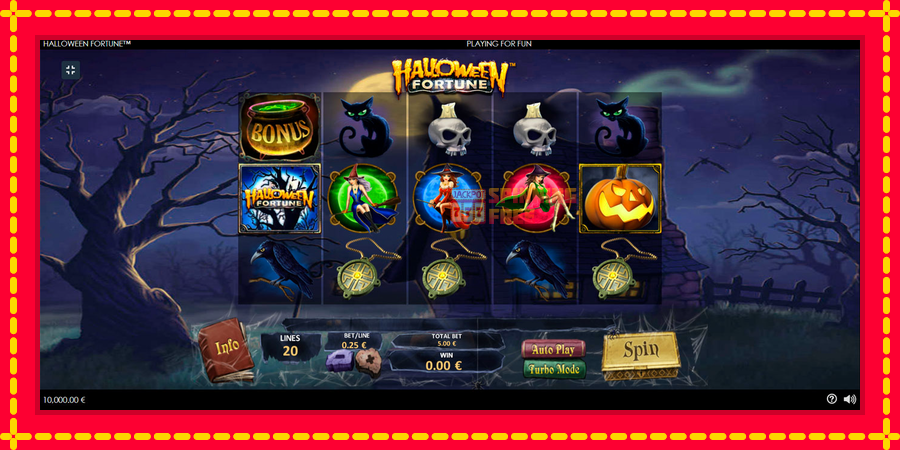 Halloween Fortune mesin slot dengan animasi cerah, gambar 1