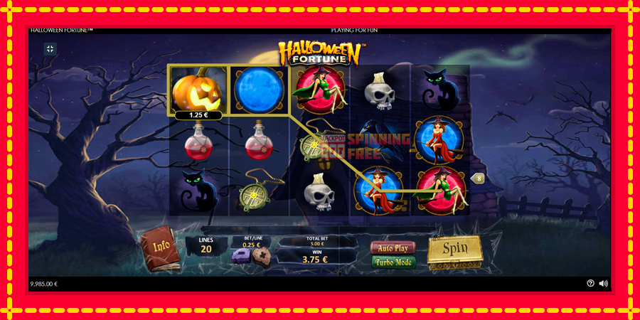 Halloween Fortune mesin slot dengan animasi cerah, gambar 3