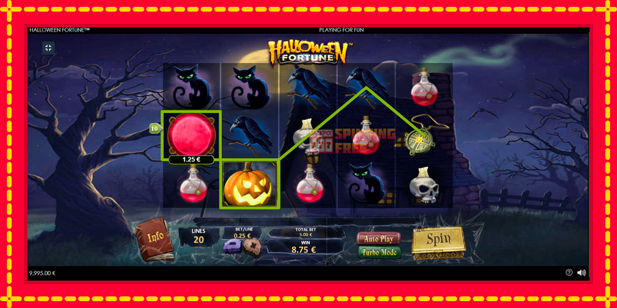 Halloween Fortune mesin slot dengan animasi cerah, gambar 4