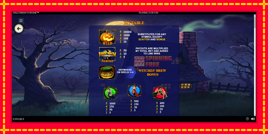 Halloween Fortune mesin slot dengan animasi cerah, gambar 6