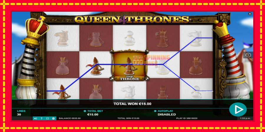 Queen of Thrones mesin slot dengan animasi cerah, gambar 3