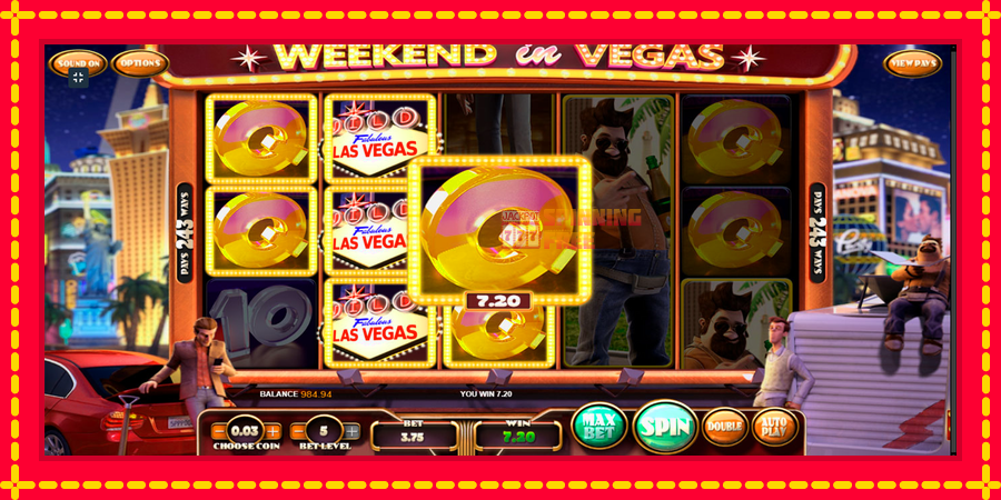 Weekend In Vegas mesin slot dengan animasi cerah, gambar 3