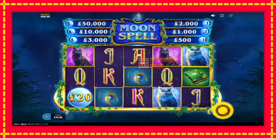 Moon Spell mesin slot dengan animasi cerah, gambar 4