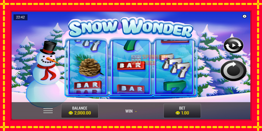 Snow Wonder mesin slot dengan animasi cerah, gambar 1