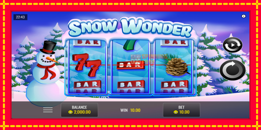 Snow Wonder mesin slot dengan animasi cerah, gambar 2