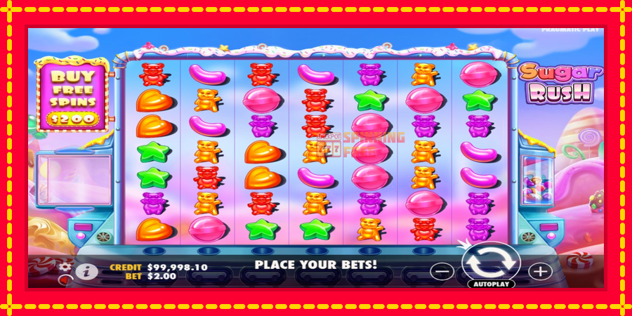 Sugar Rush mesin slot dengan animasi cerah, gambar 2