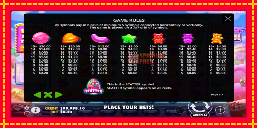 Sugar Rush mesin slot dengan animasi cerah, gambar 4