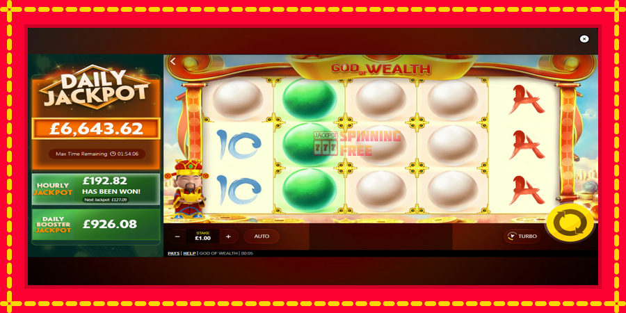 God of Wealth mesin slot dengan animasi cerah, gambar 2