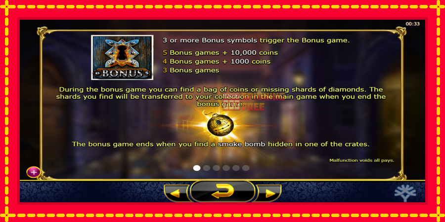 Holmes and the Stolen Stones mesin slot dengan animasi cerah, gambar 5