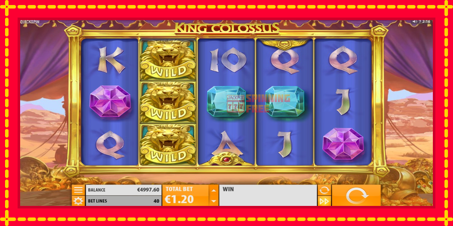 King Colossus mesin slot dengan animasi cerah, gambar 2