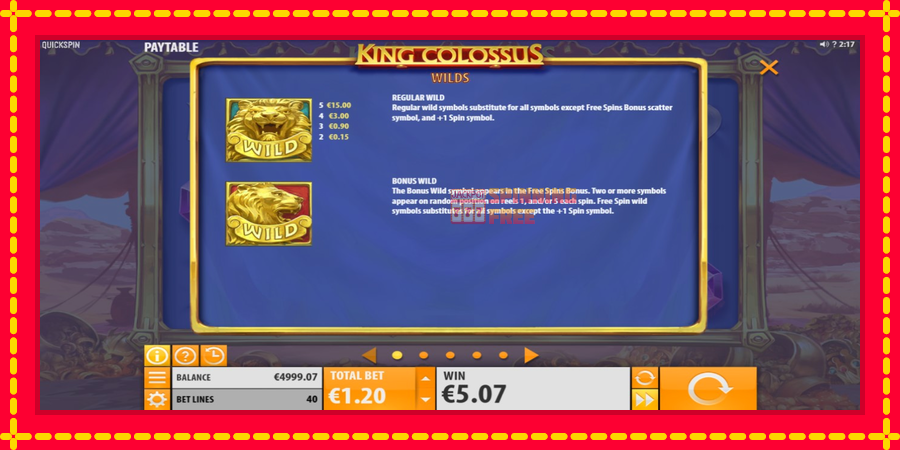 King Colossus mesin slot dengan animasi cerah, gambar 4