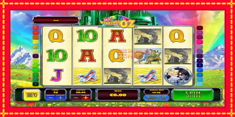 The Winnings of Oz mesin slot dengan animasi cerah, gambar 1