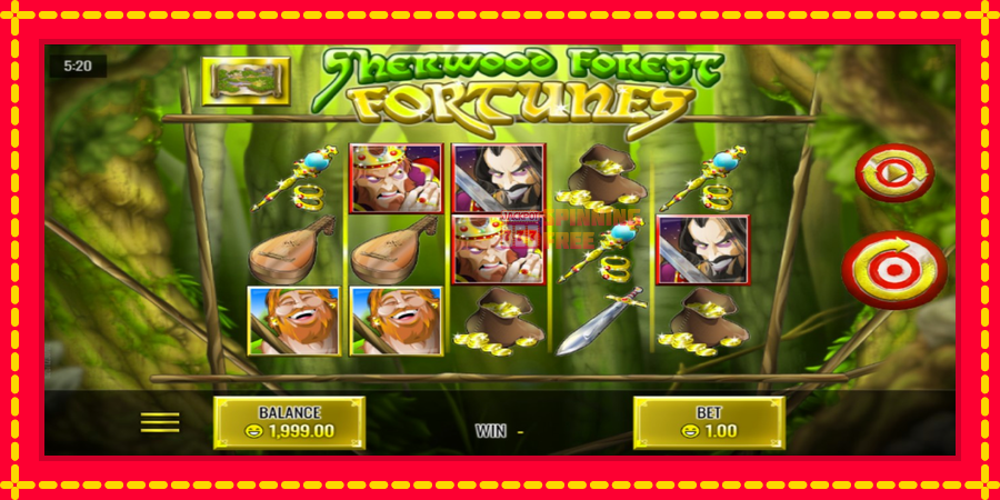 Sherwood Forest Fortunes mesin slot dengan animasi cerah, gambar 1