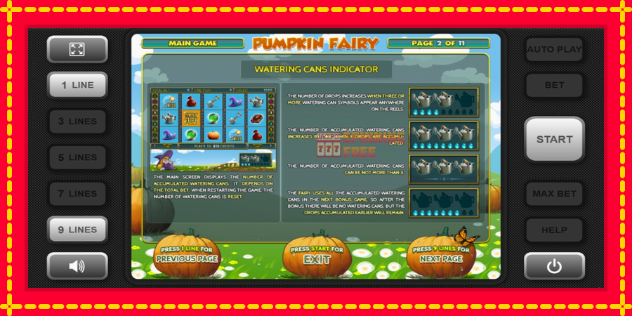 Pumpkin Fairy mesin slot dengan animasi cerah, gambar 5