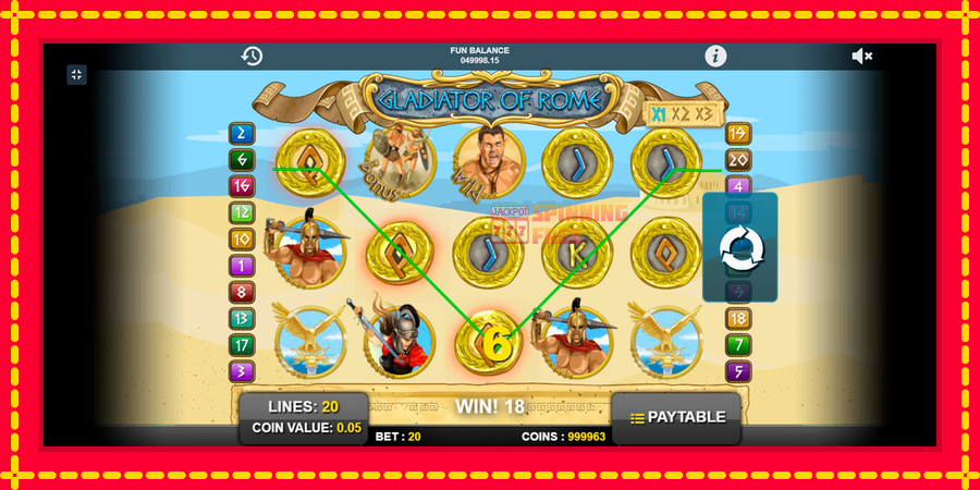 Gladiator of Rome mesin slot dengan animasi cerah, gambar 3