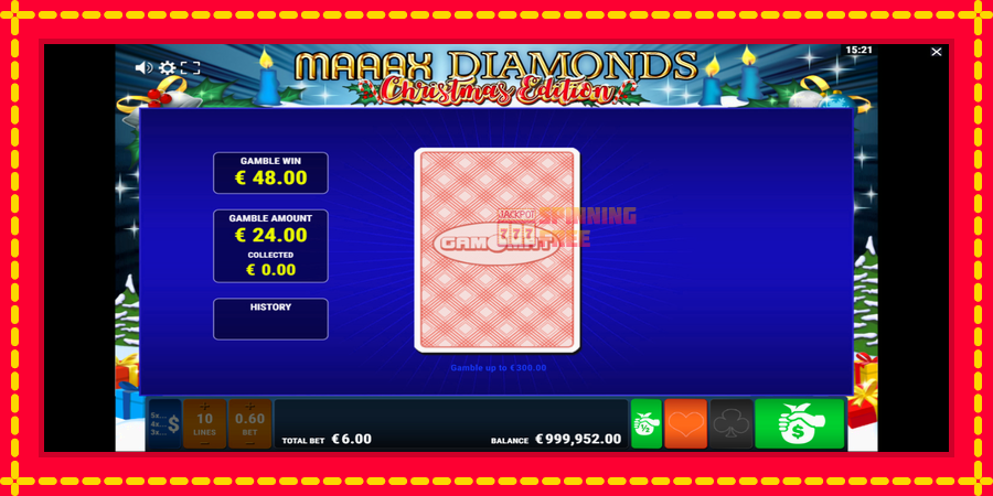 Maaax Diamonds Christmas Edition mesin slot dengan animasi cerah, gambar 4